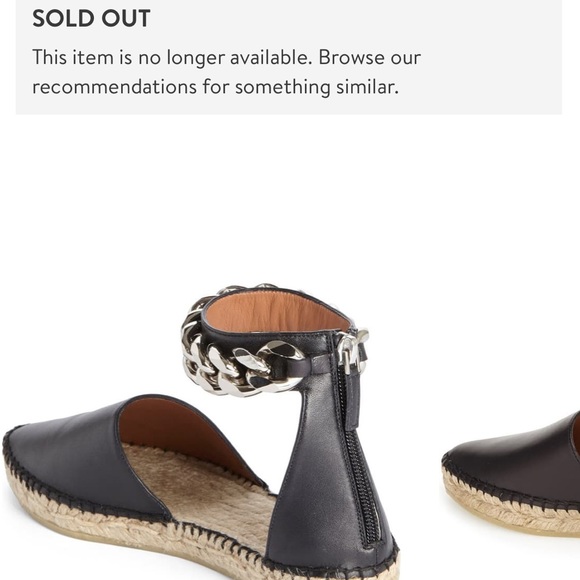 GIVENCHY Chain Detail d'Orsay Espadrille Flat - Picture 2 of 10